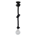 Κρεμαστό φωτιστικό E/27K ROPE BLACK