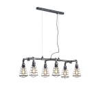 ΦΩΤΙΣΤΙΚΟ ΚΡΕΜΑΣΤΟ ΓΚΡΙ  TRIO  LIGHTING