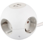 ΠΟΛΥΠΡΙΖΟ POWERGLOBE 4 ΠΡΙΖΕΣ+2 USB