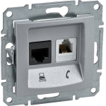 ΠΡΙΖΑ RJ11+RJ45 SCHNEIDER