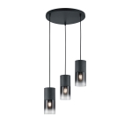 ΦΩΤΙΣΤΙΚΟ ΚΡΕΜΑΣΤΟ ΜΑΥΡΟ  TRIO  LIGHTING