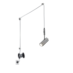 ΦΩΤΙΣΤΙΚΟ ΚΡΕΜΑΣΤΟ ΠΡΙΖΑΣ ΓΚΡΙ   TRIO  LIGHTING