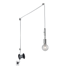 ΦΩΤΙΣΤΙΚΟ ΚΡΕΜΑΣΤΟ ΠΡΙΖΑΣ ΓΚΡΙ TRIO  LIGHTING