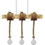 Φωτιστικό σχοινί - ξύλινη ράγα MR-10x10 3/L ROPE