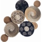 Διακοσμητικό τοίχου απο φυσικό bamboo Σετ 9 τεμαχίων