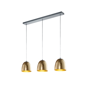 ΦΩΤΙΣΤΙΚΟ ΚΡΕΜΑΣΤΟ ΧΡΥΣΟ  TRIO  LIGHTING