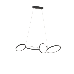 ΦΩΤΙΣΤΙΚΟ ΚΡΕΜΑΣΤΟ ΜΑΥΡΟ   TRIO  LIGHTING