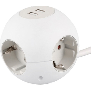ΠΟΛΥΠΡΙΖΟ POWERGLOBE 4 ΠΡΙΖΕΣ+2 USB