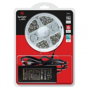ΣΕΤ LED ΤΑΙΝΙΑ 14,4W 5M ΑΠΛΗ IP20 4000K