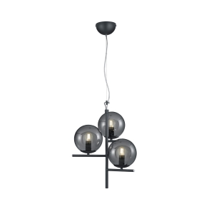 ΦΩΤΙΣΤΙΚΟ ΚΡΕΜΑΣΤΟ ΜΑΥΡΟ  TRIO  LIGHTING