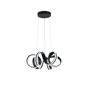 ΦΩΤΙΣΤΙΚΟ ΚΡΕΜΑΣΤΟ ΜΑΥΡΟ  TRIO  LIGHTING