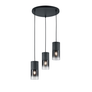 ΦΩΤΙΣΤΙΚΟ ΚΡΕΜΑΣΤΟ ΜΑΥΡΟ  TRIO  LIGHTING