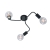 ΦΩΤΙΣΤΙΚΟ ΟΡΟΦΗΣ  ΜΑΥΡΟ TRIO LIGHTING