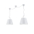 ΦΩΤΙΣΤΙΚΟ ΚΡΕΜΑΣΤΟ ΛΕΥΚΟ TRIO  LIGHTING